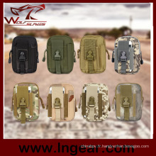 Tactique militaire sac sac banane Molle Sport pour hommes taille sac à outils